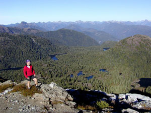 Looking NW from Mt Klitsa